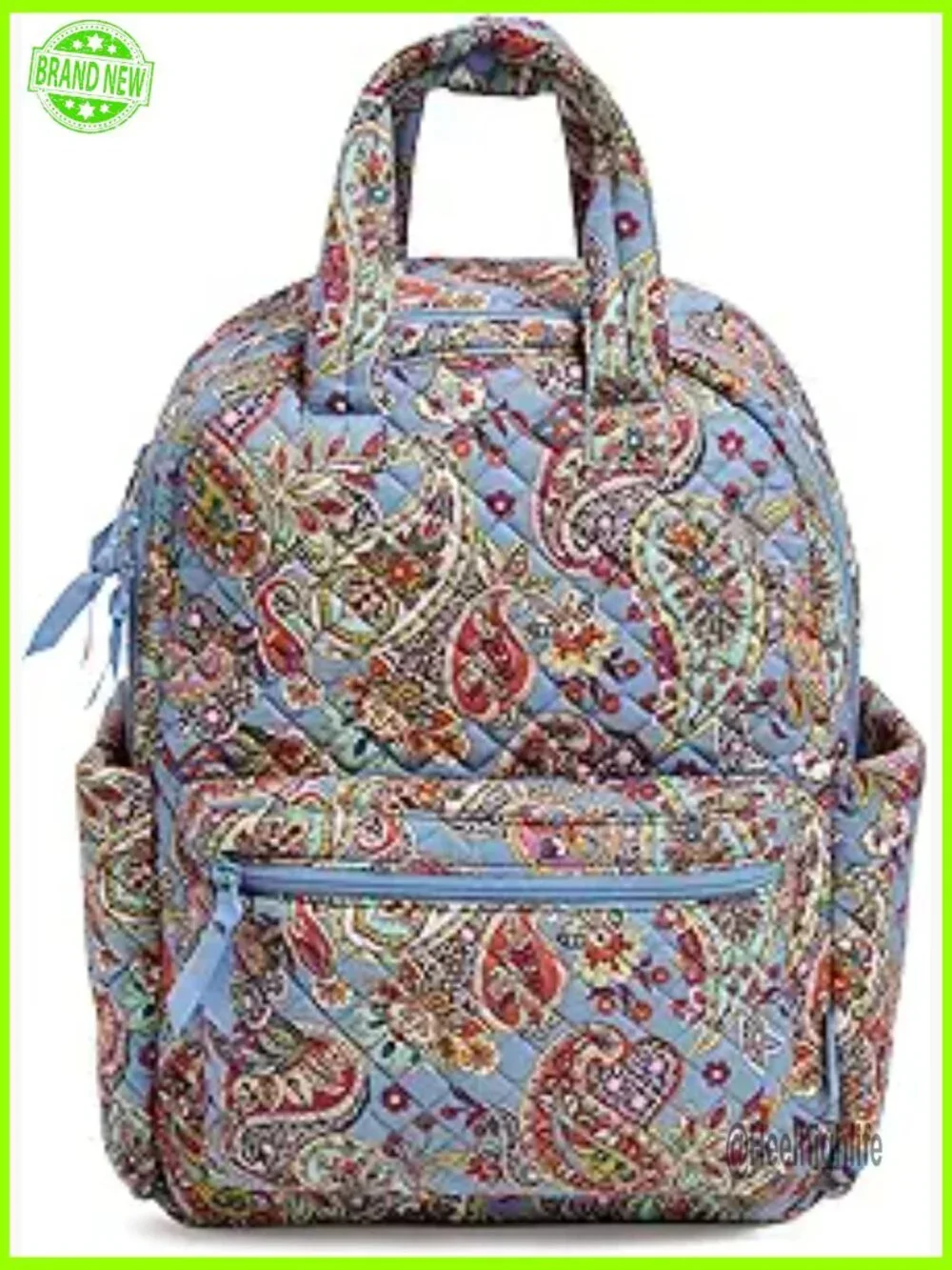 Recycled Cotton Backpack Tote with Laptop Pocket, 23L Capacity